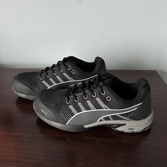 Puma Safety Women's Celerity Knit Low Black SD Steel Toe Shoe Sz 6.5- 642925 - Picture 4 of 9